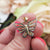 solid gold butterfly pendant