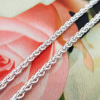 solid silver spiga chain