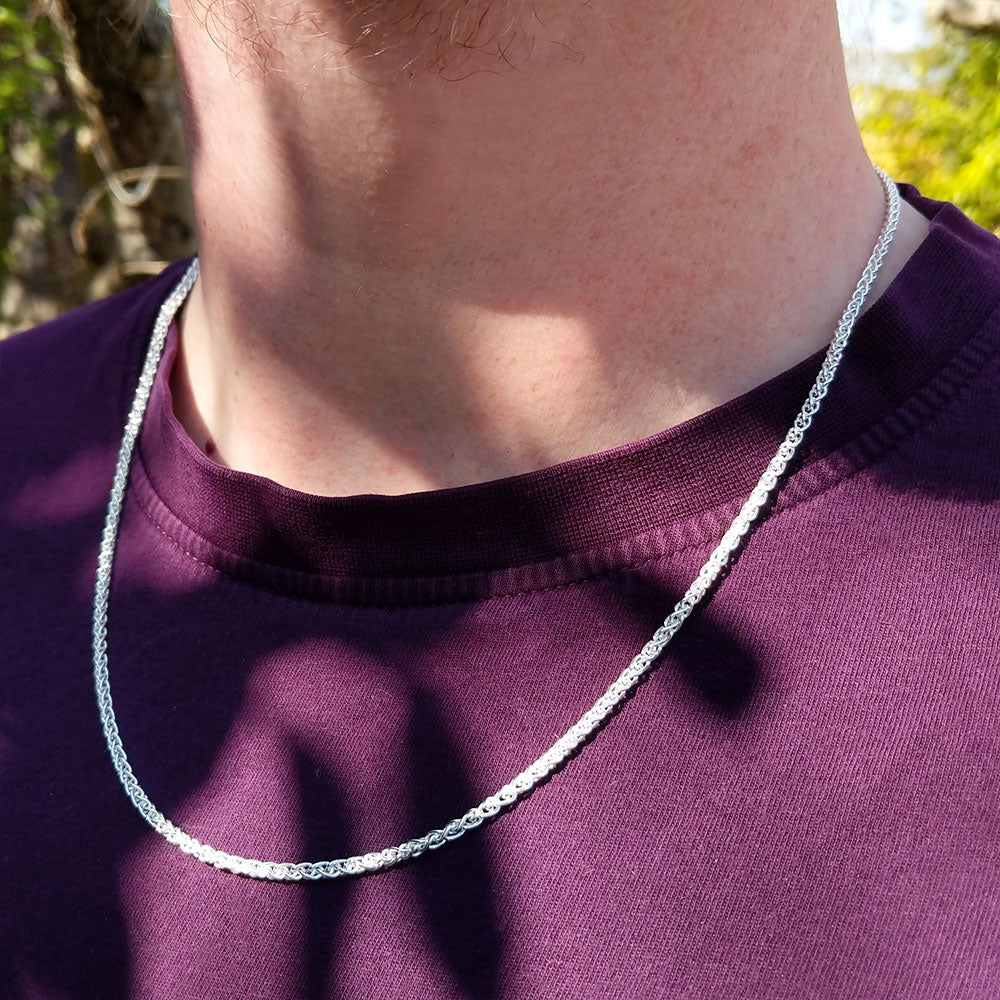 Best silver chain hot sale design for men