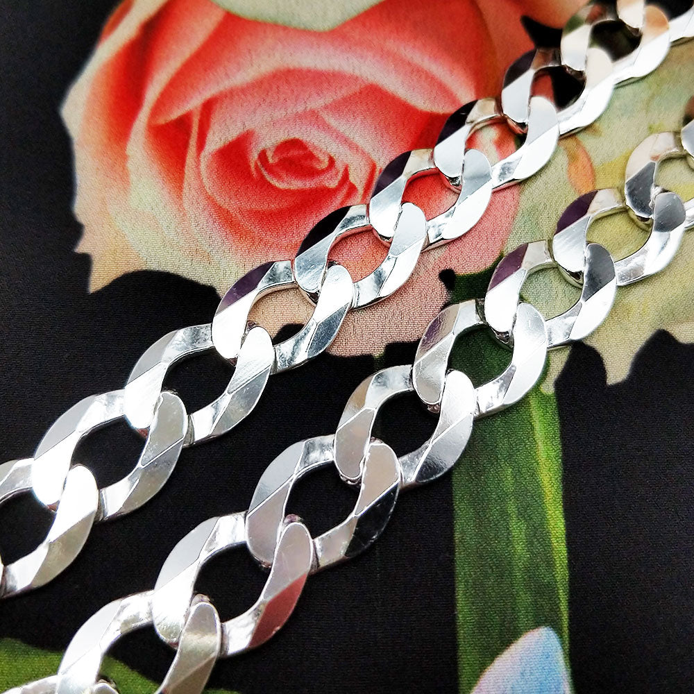 men's chunky silver chain necklace