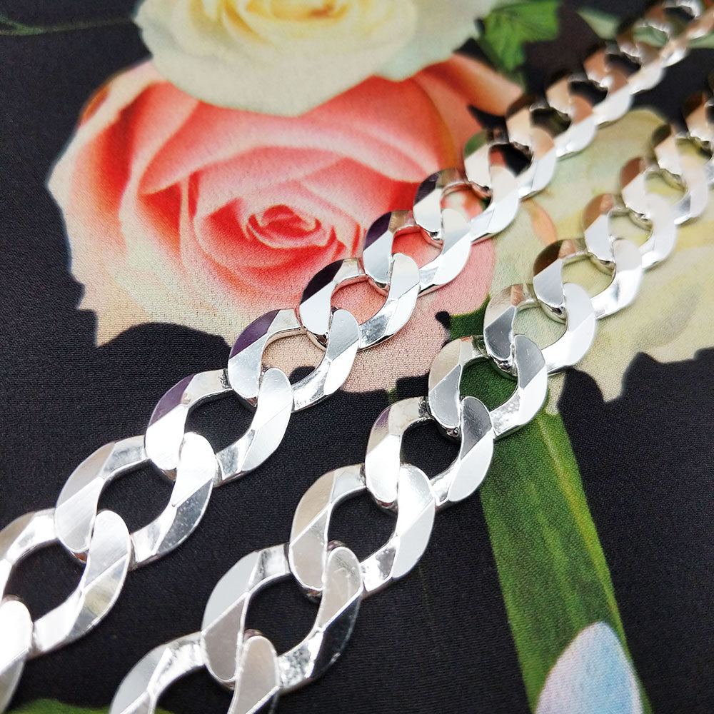 men's chunky silver chain necklace