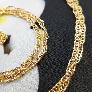 real gold singapore twist links