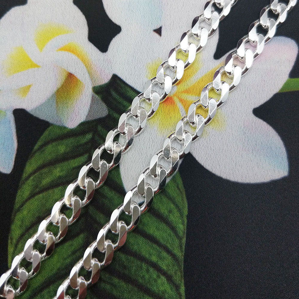 Silver Curb Cuban Link Chain .925 Sterling Silver | The Gold Gods