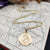 large solid gold st christopher necklace