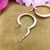 ladies yellow gold hoops small
