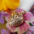 filigree heart locket necklace in rose gold vermeil