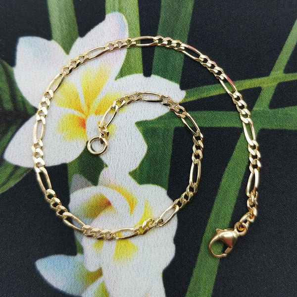 9ct Gold Figaro Bracelet Yellow Gold Bracelet 17.5G | 020200167561 | Cash  Converters