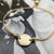 venetian box chain adjustable disc bracelet for ladies