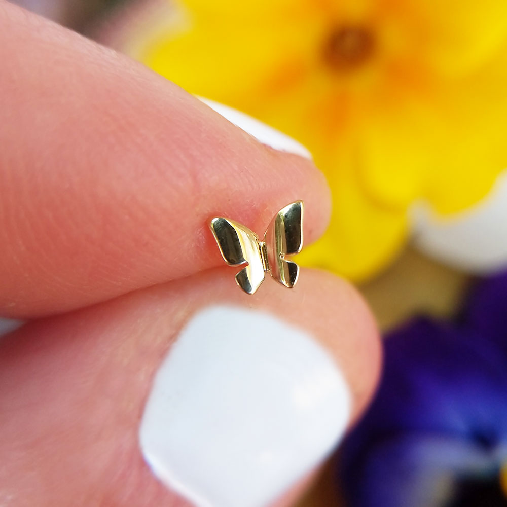 Minimal CZ Stud, Dainty Tiny Earring, Tragus Saturn Piercing, Gold Bird  Earring, Helix Snake Stud, Cartilage Flower Stud, 925 Sterling Studs - Etsy  | Earings piercings, Tiny earrings, Ear jewelry