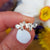 women's silver bee earrings