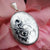 women's large oval locket in sterling silver