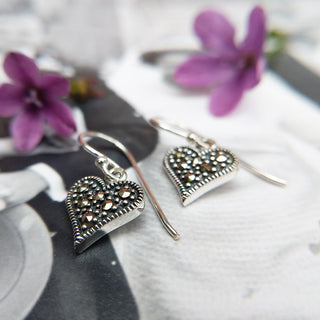 vintage marcasite ladies earrings