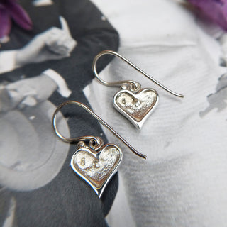 backs of the heart drop earrings