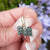 solid sterling silver heart dangle earrings