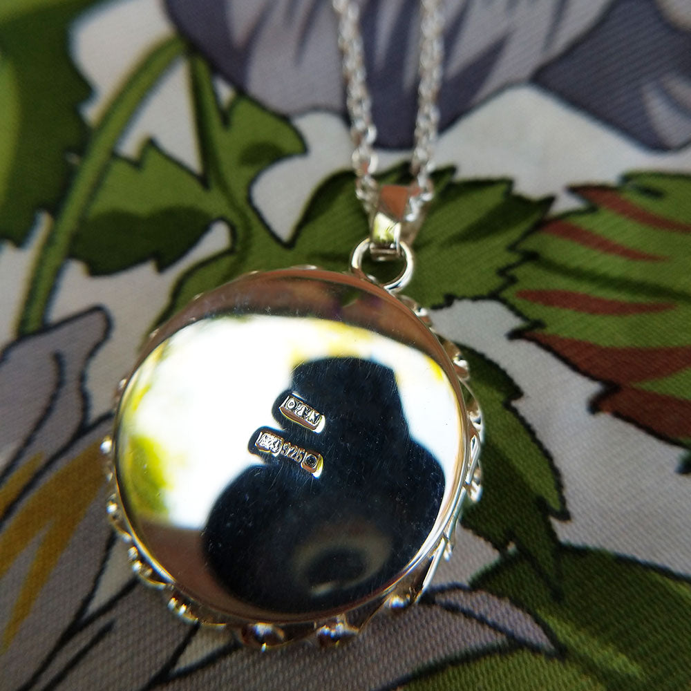 Sterling silver photo on sale locket