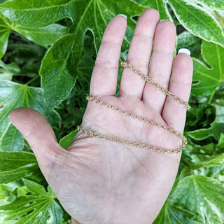 belcher chain in hand for scale