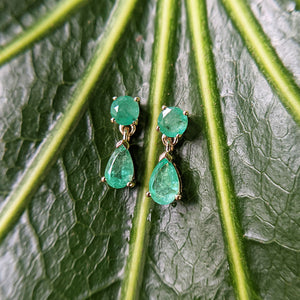 real emerald earrings