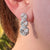 sterling silver graduated knot drop earrings