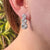 silver knot dangle earrings