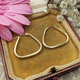 handbag earrings in real 9K yellow gold