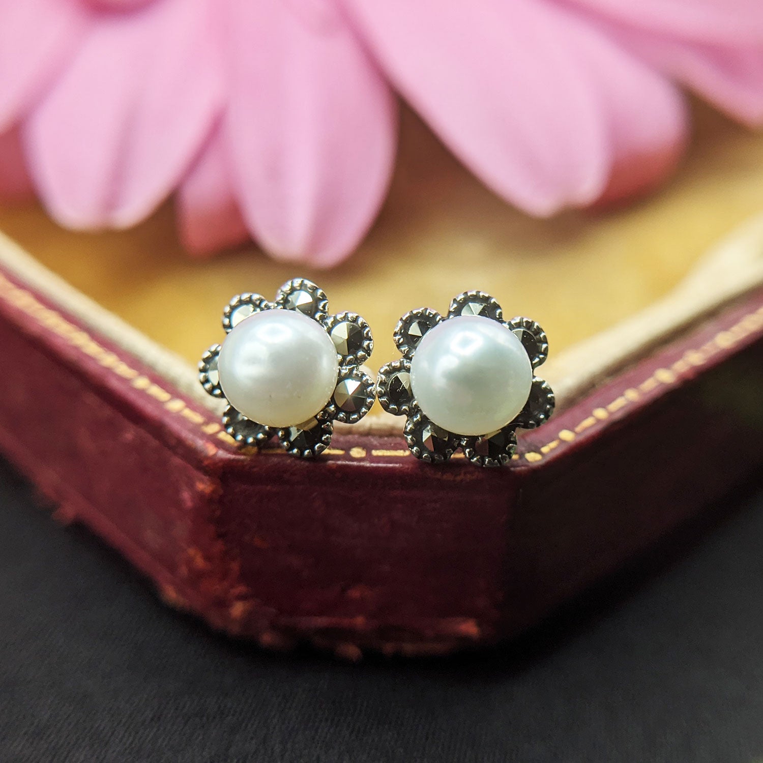 23 33 Pearl|elegant White Pearl Stud Earrings For Women - Vintage Fashion  Jewelry