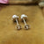 women's silver studs with pearls and marcasite