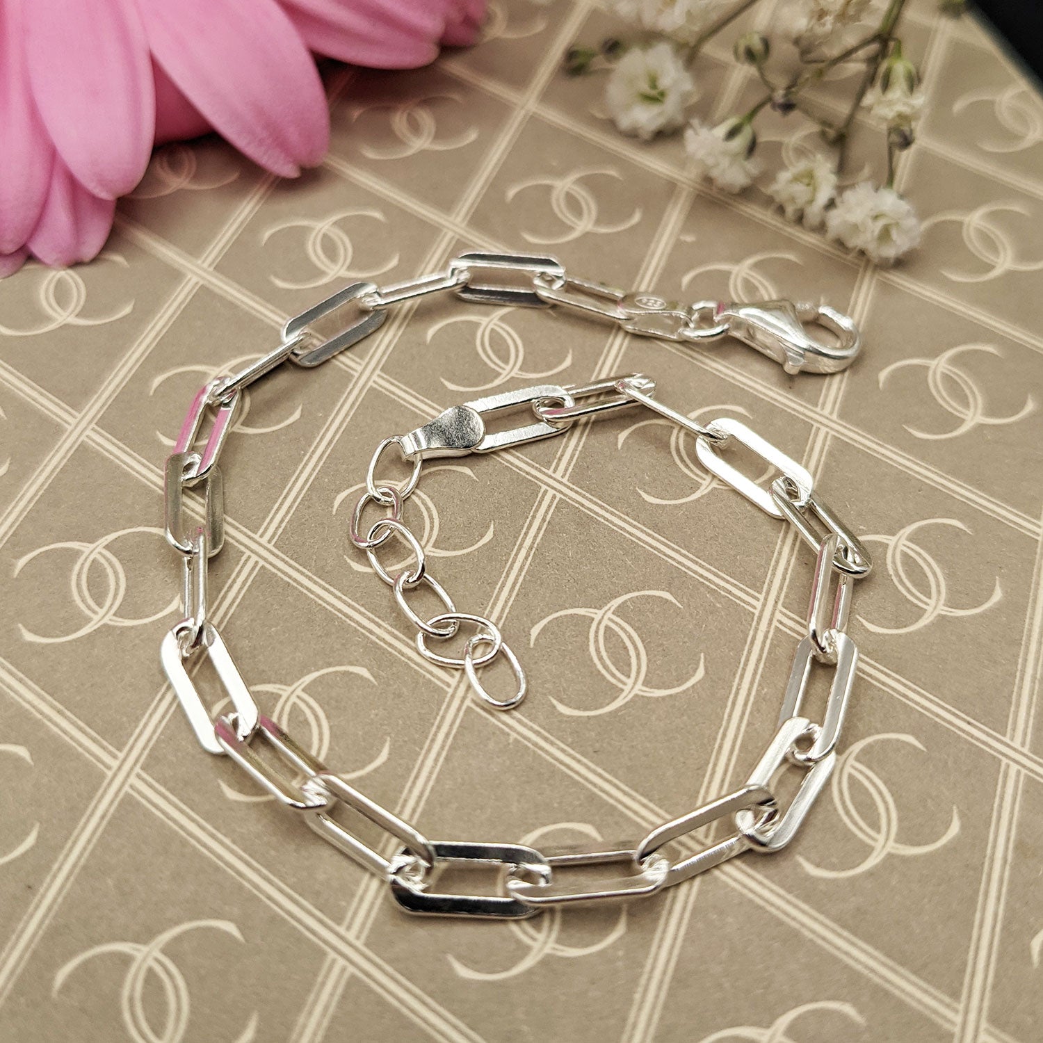 silver bracelet for 7 - 8 inch wrists